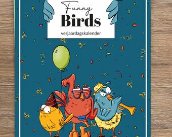 Funny Birds Birthday Calendar