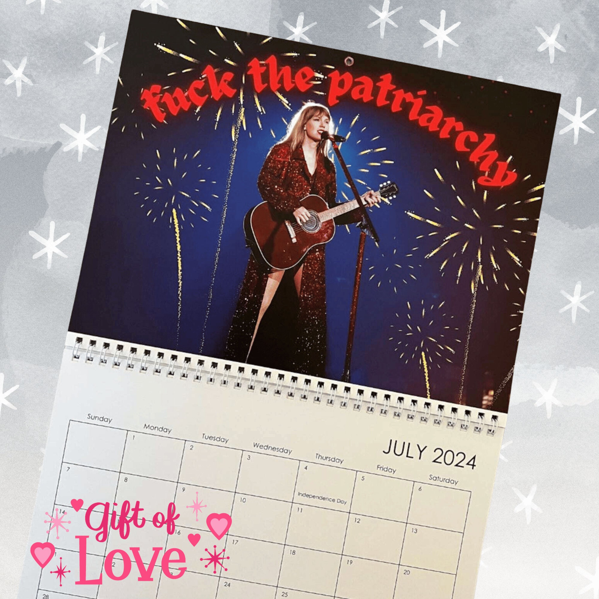 2024 Taylor Eras Calendar, Taylor Christmas New Years Calendar sold by