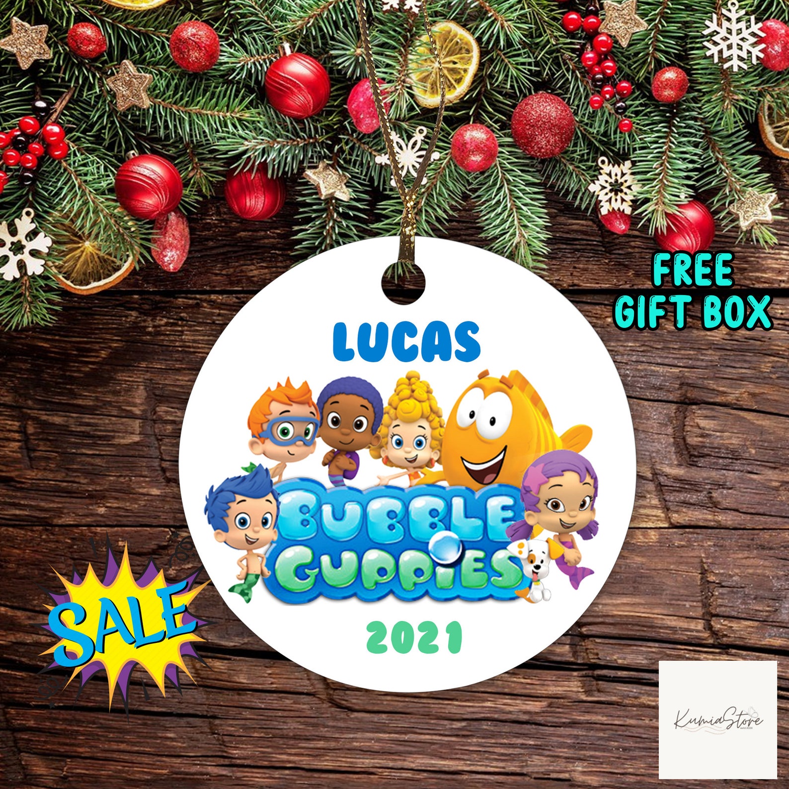 Bubble Guppies Ornamentbubble Guppies Christmas Ornament - Etsy