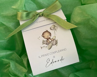 Confetti holder with ribbon already assembled, Birth, Baptism, Children's birthday favor
