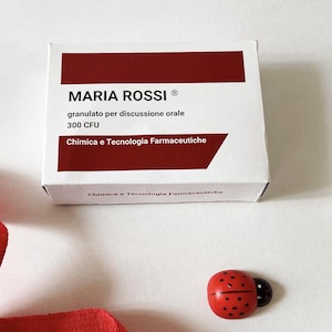 Bomboniera Laurea tipo scatola medicina: infermieristica, medicina, chimica e tecnologia farmaceutica