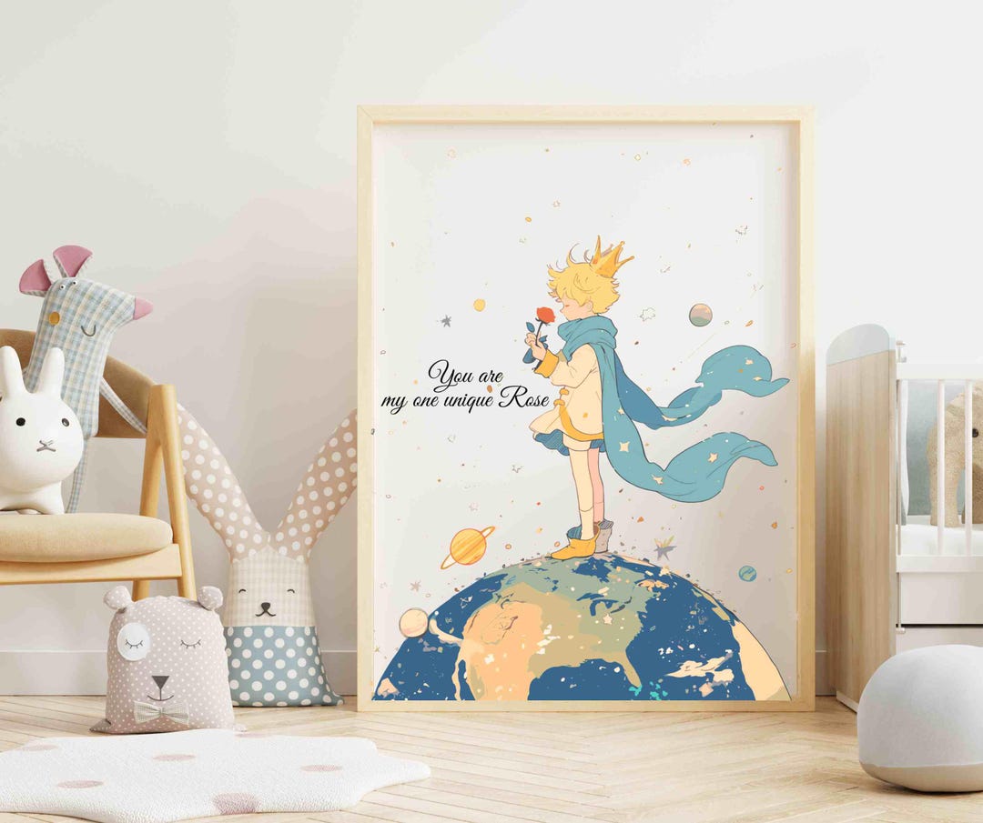 The Little Prince Art Print: Kids Room Nursery Decor (digital Download ...