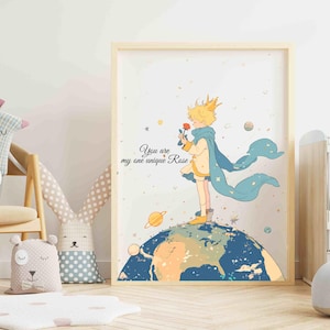 The Little Prince Printable Wall Art Kids Room Nursery Print Digital Download Little Prince Decor