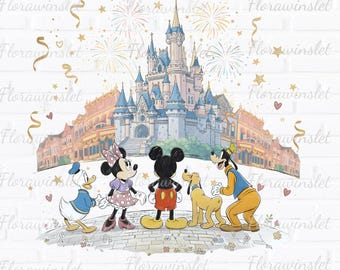 Mickey and Friends Magical Park PNG, Happiest Place On Earth Png, Magical Castle Png, Mouse Castle Png, Family Vacation, Magical Kingdom Png