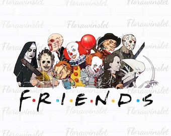 Bundle Horror Characters Png, Horror Friends Png, halloween character Png, Horror Bundle PNG, Horror Movie PNG, Halloween friends