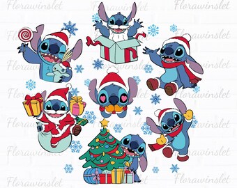 Stitch Halloween Clipart Bundle: Funny Horror Movie PNG Files (Digital Download)