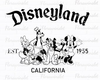 Retro Disneyland PNG Mickey and Friends