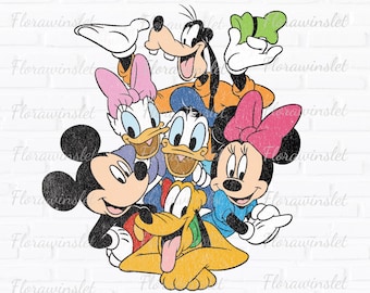 Mickey and Friends Bundle PNG, Mickey Png, Minnie Png, Mickey and Friends Image, Mickey Minnie Pluto Goofy