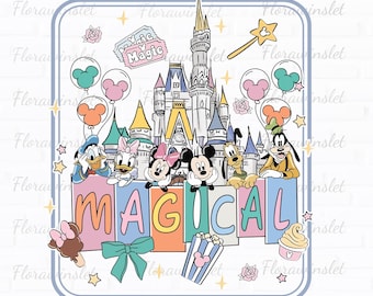 Magical Castle PNG, Magical Park Png, Watercolor Castle, Happiest Place On Earth Png, Mouse Castle Png, Family Vacation, Magical Kingdom