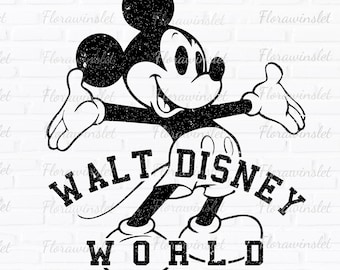 Mickey Sketch , Mickey Walt Disney World Comfort Colors Png , Disney World Vacation , Family Matching Png , Disney Trip Png