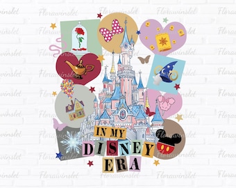 En mi era Disney PNG, Disneyland PNG, Reino Mágico, Castillo Mágico, Viaje a Disney, Disneyworld PNG, Orejas de ratón retro PNG, Descarga instantánea