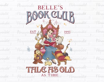 Club de lectura de Bella (Png), Cuento tan antiguo como el tiempo, Cafetería de libros de Bella (Png), Libro de la princesa Bella, La Bella y los Libros (Png), Descarga digital