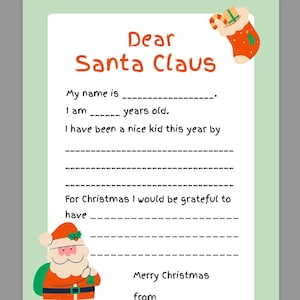 Carta de los niños a Papá Noel con la carta de regreso de Papá Noel