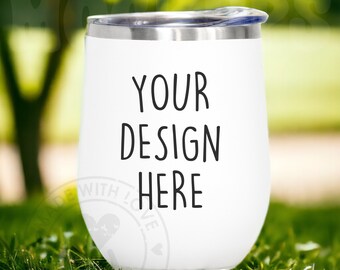Wine Tumbler Mockup | 12 oz White Tumbler Mockup | Tumbler Mockup | White Tumbler Mockup | White Wine Tumbler | JPG Digital Download