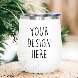 Wine Tumbler Mockup | 12 oz White Tumbler Mockup | Tumbler Mockup | White Tumbler Mockup | White Wine Tumbler | JPG Digital Download
