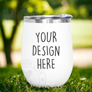 Wine Tumbler Mockup | 12 oz White Tumbler Mockup | Tumbler Mockup | White Tumbler Mockup | White Wine Tumbler | JPG Digital Download