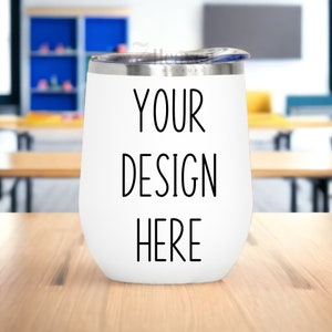 Wine Tumbler Mockup | 12 oz White Tumbler Mockup | Tumbler Mockup | White Tumbler Mockup | White Wine Tumbler | JPG Digital Download