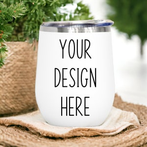 Wine Tumbler Mockup | 12 oz White Tumbler Mockup | Tumbler Mockup | White Tumbler Mockup | White Wine Tumbler | JPG Digital Download