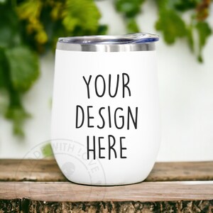 Wine Tumbler Mockup | 12 oz White Tumbler Mockup | Tumbler Mockup | White Tumbler Mockup | White Wine Tumbler | JPG Digital Download