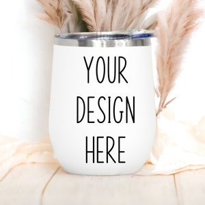 Wine Tumbler Mockup | 12 oz White Tumbler Mockup | Tumbler Mockup | White Tumbler Mockup | White Wine Tumbler | JPG Digital Download