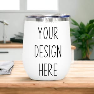 Wine Tumbler Mockup | 12 oz White Tumbler Mockup | Tumbler Mockup | White Tumbler Mockup | White Wine Tumbler | JPG Digital Download