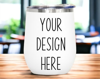 Wine Tumbler Mockup | 12 oz White Tumbler Mockup | Tumbler Mockup | White Tumbler Mockup | White Wine Tumbler | JPG Digital Download