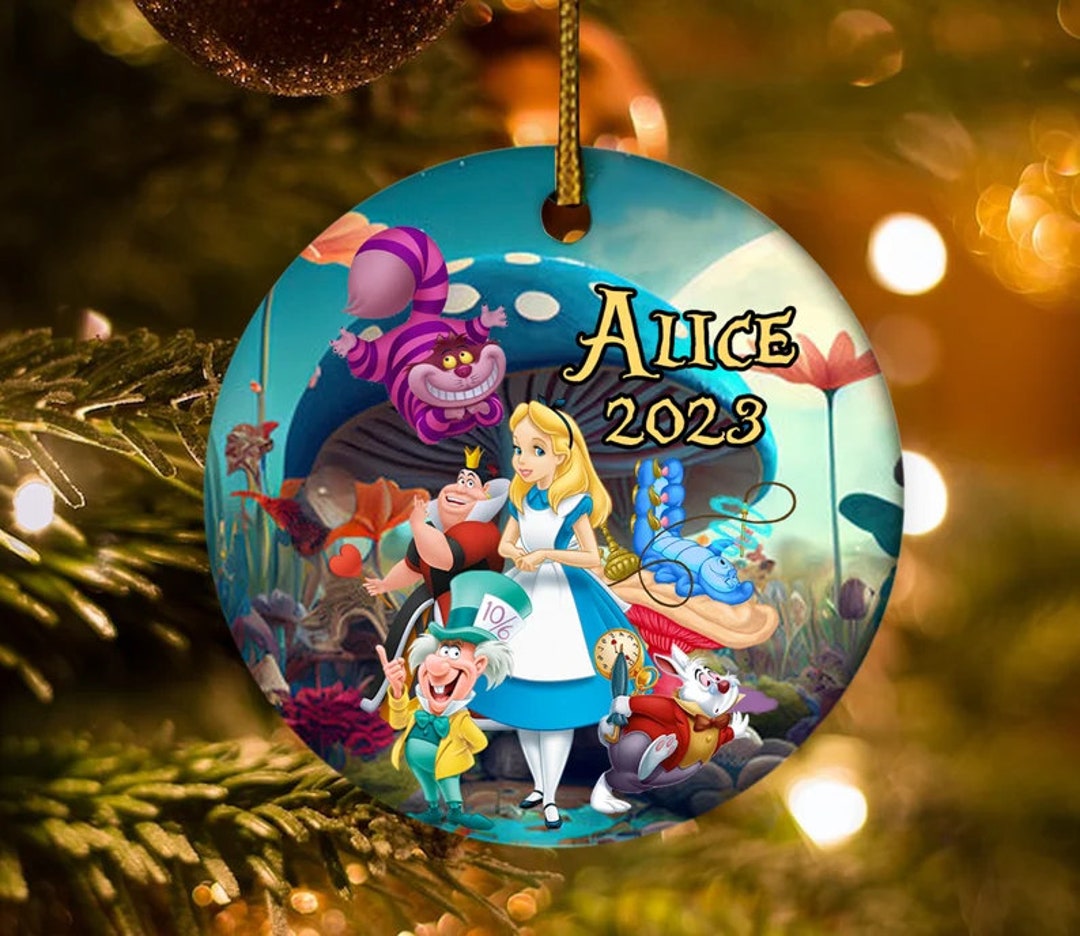 Personalized Alice in Wonderland Ornament Alice in Wonderland Etsy
