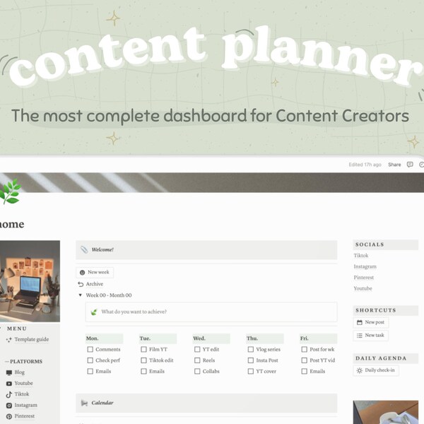 Tiktok Content Planner Template Etsy Tiktok Content Planner Template Etsy