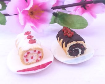 miniature cake, dollhouse food, 1:12 scale cake, miniature realistic dessert, miniature dessert, fimo food