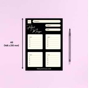 Projektleiter - A5 (148 x 210 mm) Notizblock