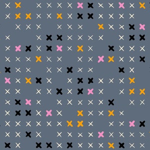 Ruby Star Society fabric Spooky Darlings Frankenstitches Ghostly by Sarah Watts Fat quarter or meter