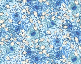 Liberty Mary Kathryn A The Artist&#39;s Home Collection Quilting Fabric - 100% Cotton Blues Fat Quarters or Meter