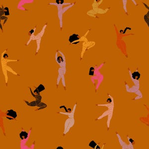 Leap in Saddle – Linear by Rashida Coleman-Hale – Ruby Star Society – RS4076-12 – 100% Quilting Cotton – Out of Print Fabric Featuring