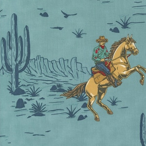 Moda Saddle Ranch 33790 17 – Cowboy Western Cotton Fabric – Me & My Sister for Moda – Sold by the Meter or Fat Quarter