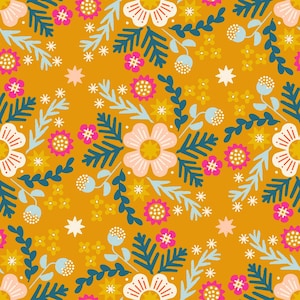 Pivot: Wild Flower CANVAS in Goldenrod Pivot: Wild Flower CANVAS in Goldenrod