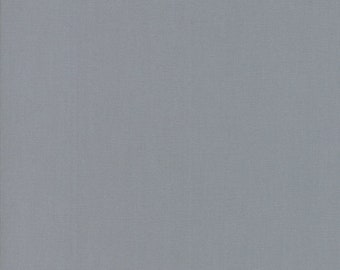 Bella Solid Steel Grey Quilting Cotton Fabric - 44" Wide