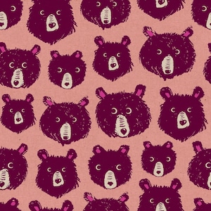 Teddy and the Bears Fabric – RS2110 13L – Sarah Watts for Ruby Star Society – Moda – Canvas– Sold by the Meter or Fat Quarter