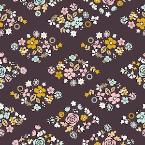 Ruby Star Society Fabric Blossom Festival Caviar, Koi Pond by Rashida Coleman-Hale 1038 13