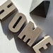 Concrete Letters: Personalized 3D Freestanding Name, Shelf Decor - Etsy