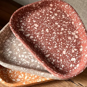 Shapeless Terazzo Tray: Jewelry Dish, Key Holder, Decorative Plate, Organizer
