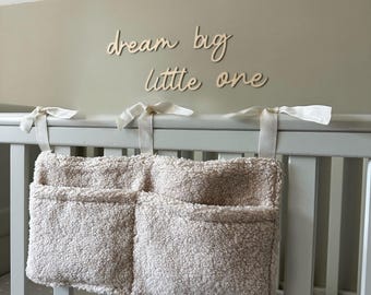 Teddy Baby Organiser | Teddy Hanging Crib Storage | Nursery Storage | Crib Organiser | Nursery Decor