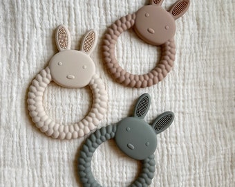 Baby Silicone Teether Toy | Bunny Teether | BPA Free