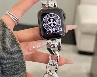 Apple Watch Metal Chain Bracelet Strap Etsy