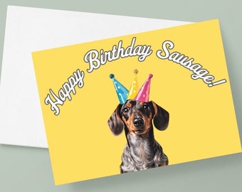 Happy Birthday Sausage Card