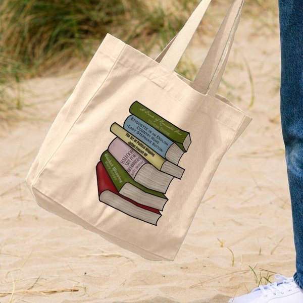 Bbc Ghosts Inspired Book Pile Tote