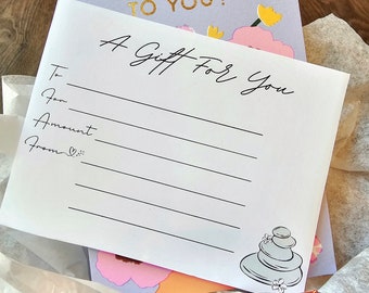 Editable Gift Certificate Template, DIY Printable Gift Voucher Certificate, Editable Gift Card, Canva Template