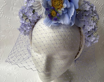 Floral fascinator/headpiece
