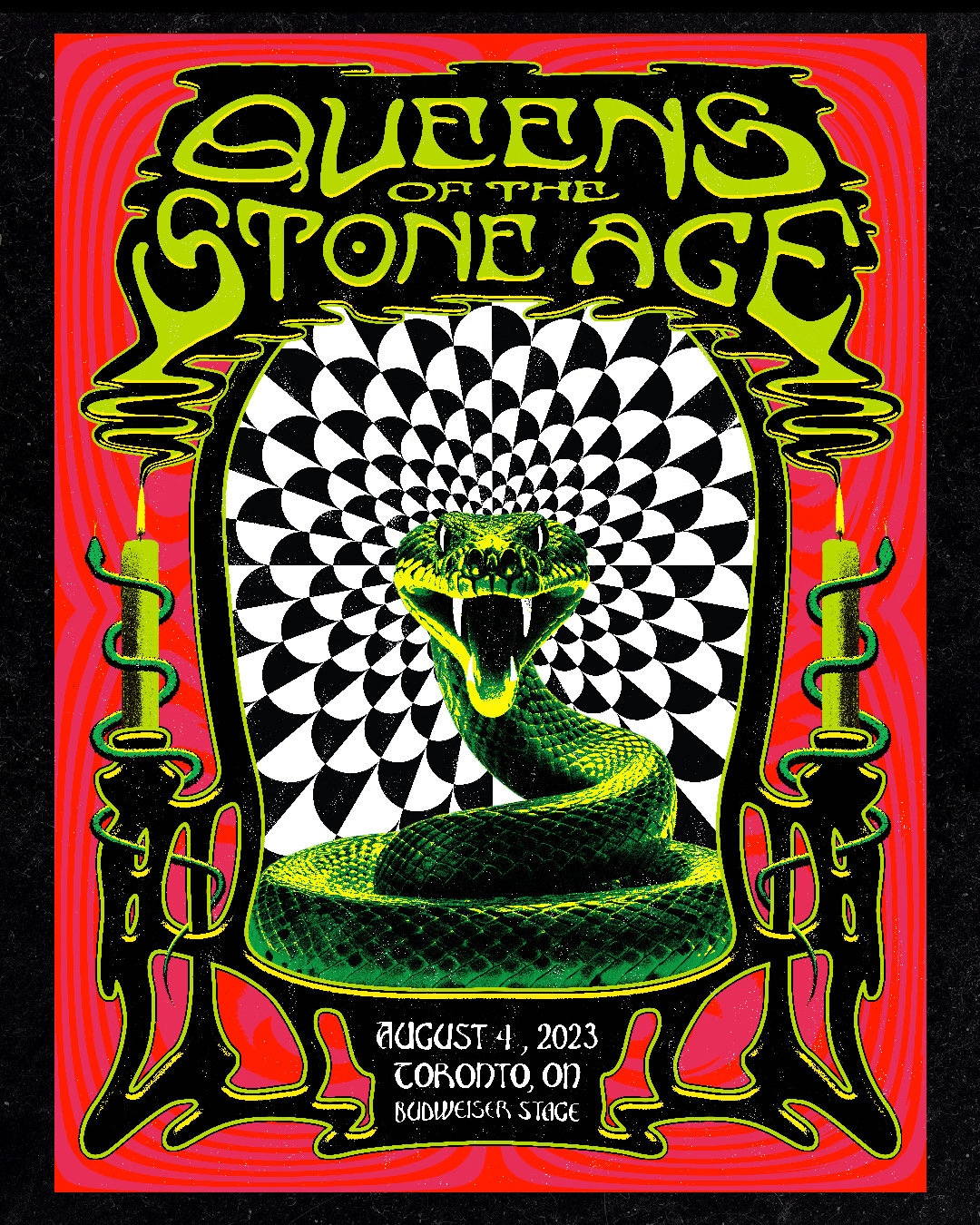 TEST PRINTS - Queens of the Stone Age - Toronto 2023 Show Poster