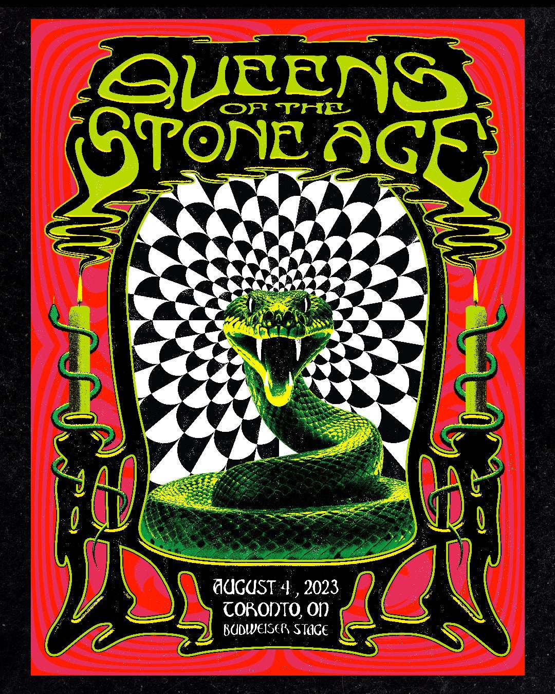 TEST PRINTS - Queens of the Stone Age - Toronto 2023 Show Poster