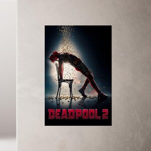 Deadpool 2, 2018, Movie Poster – Vintage Style Film Print, Minimalist Movie Wall Art, Cinematic Poster, Home Decor image 4